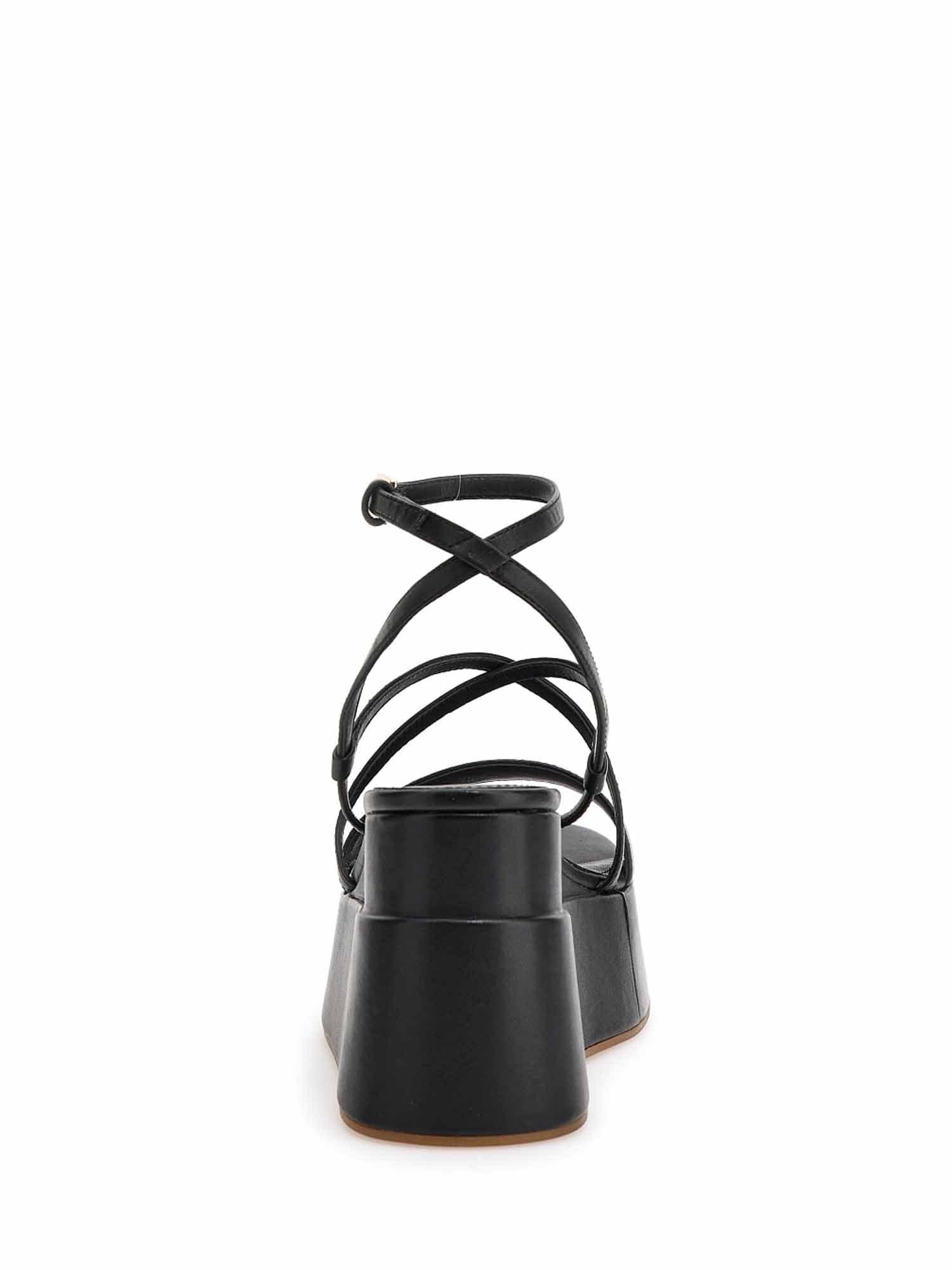 Sandali zeppa Nero Guess