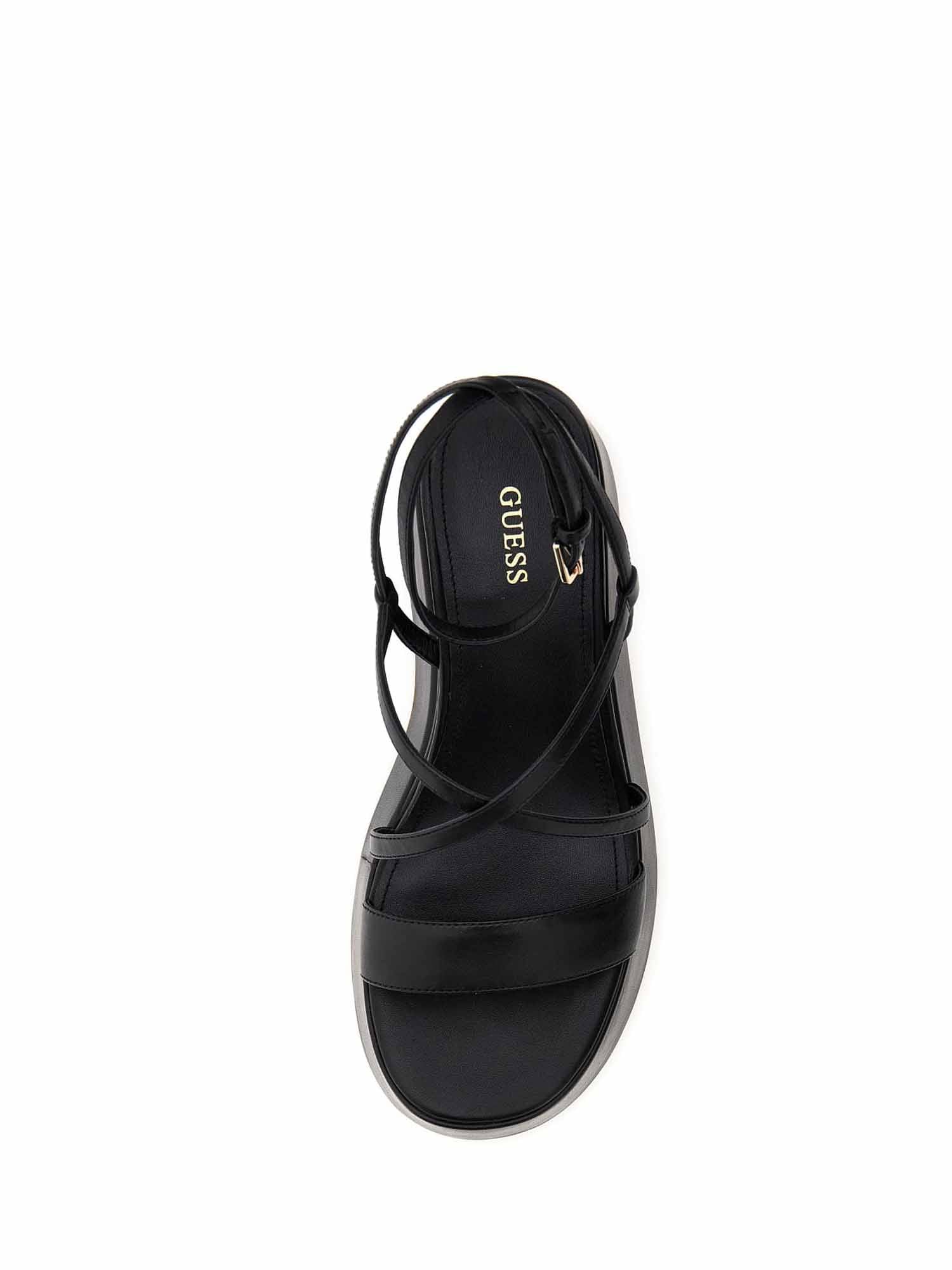Sandali zeppa Nero Guess