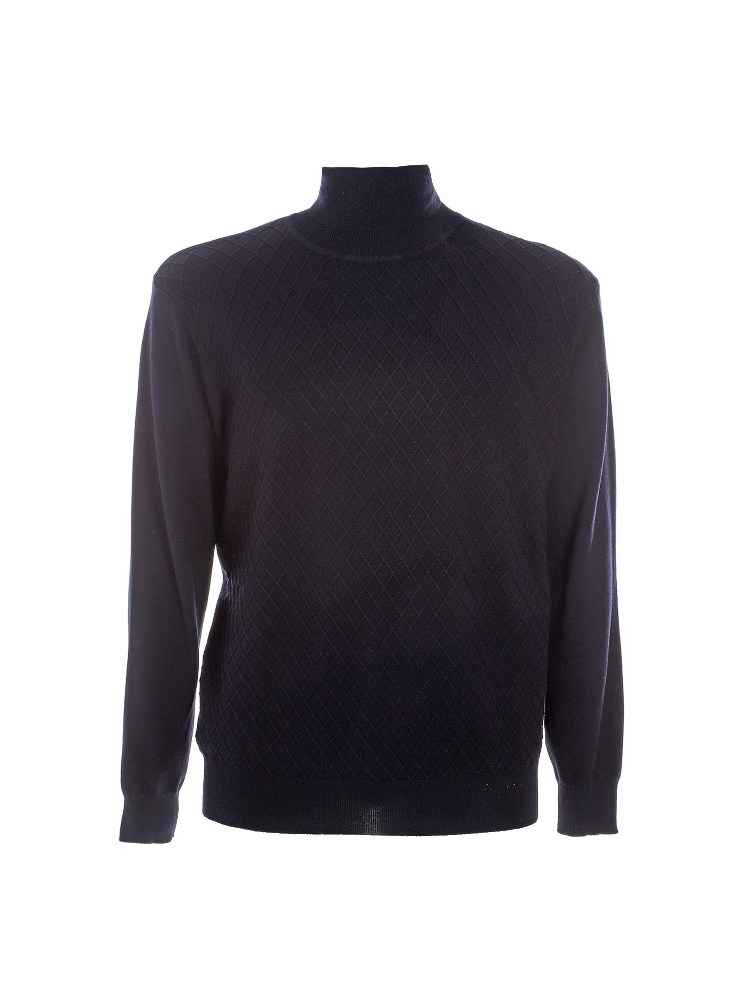 Maglie a collo alto Blu Scuro Borgoni Milano