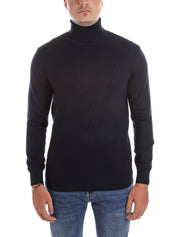 Maglie a collo alto Blu Scuro Borgoni Milano