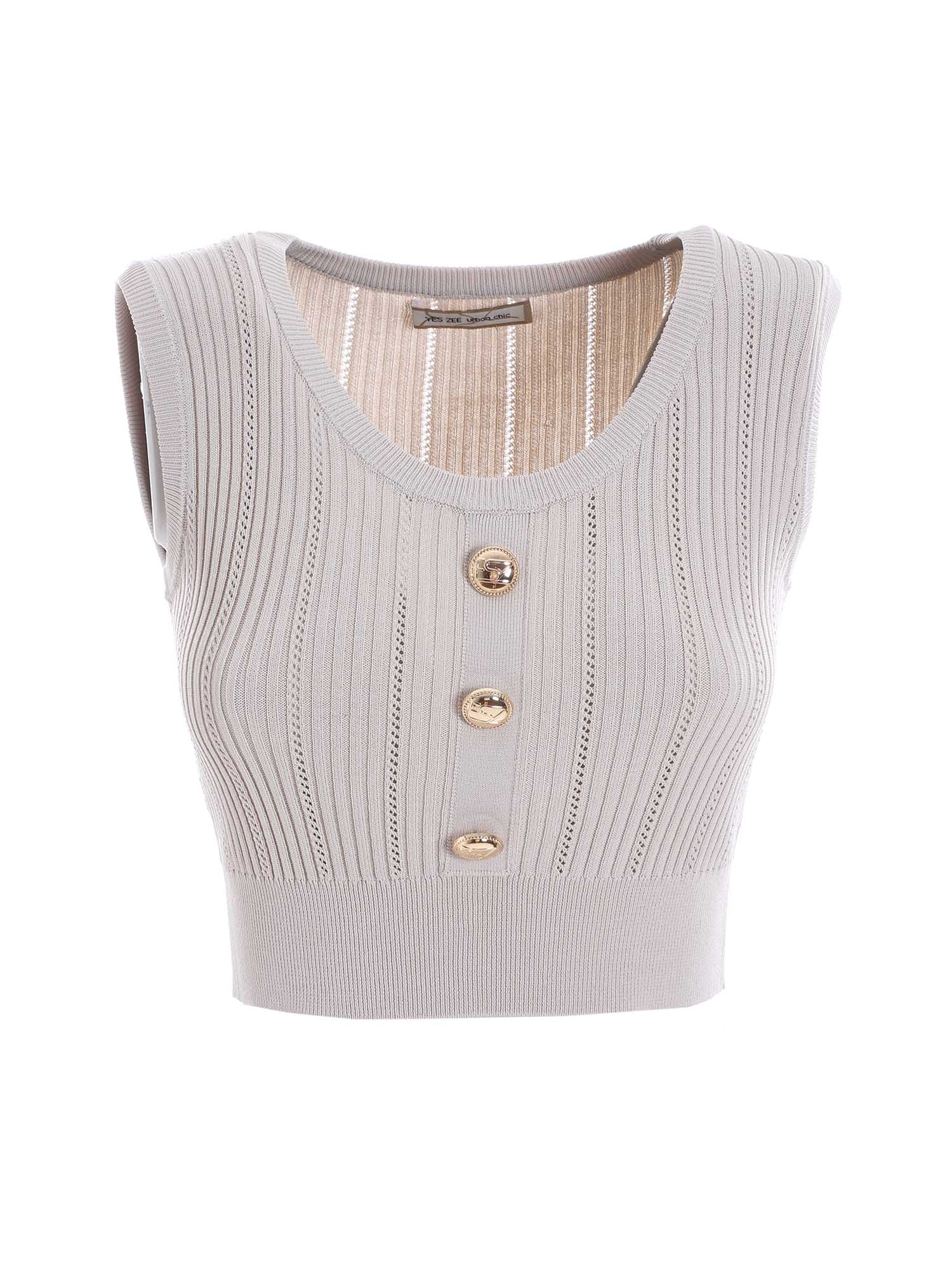 Top e canotte Beige Yes-zee