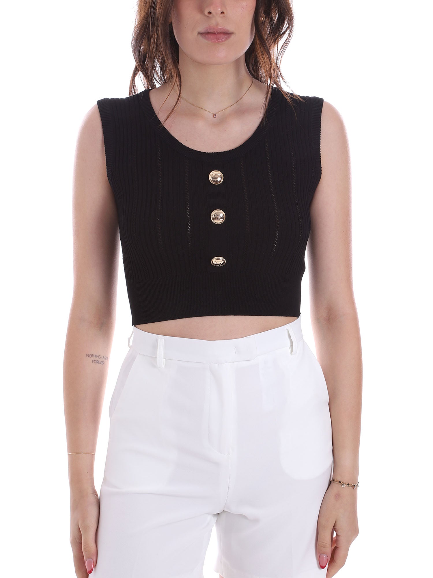 Top e canotte Nero Yes-zee