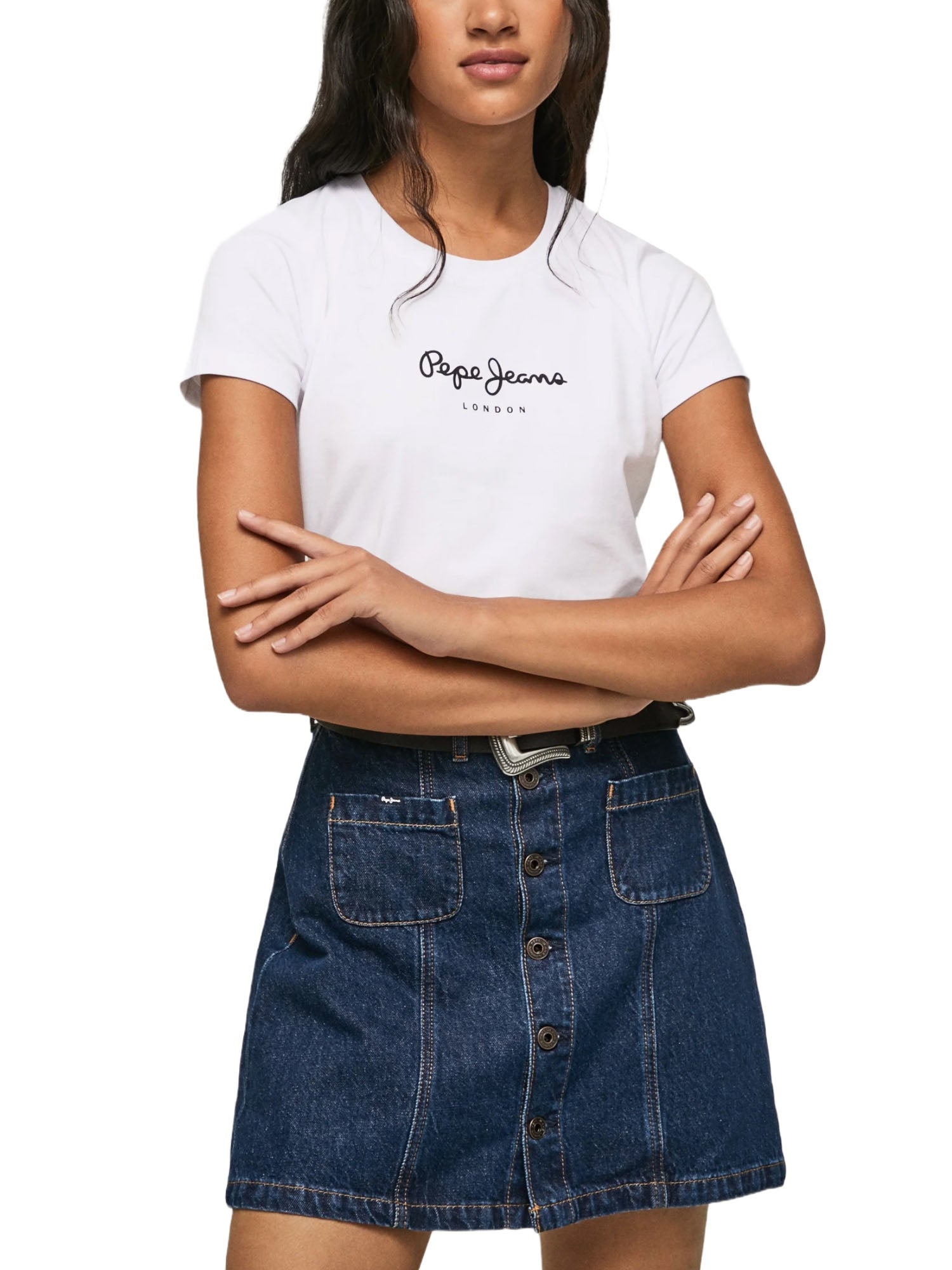 T-shirt Bianco Pepe Jeans