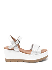 Sandali zeppa Argento Lumberjack