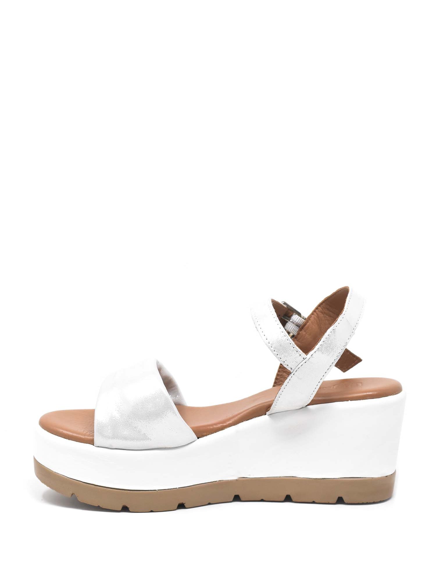 Sandali zeppa Argento Lumberjack