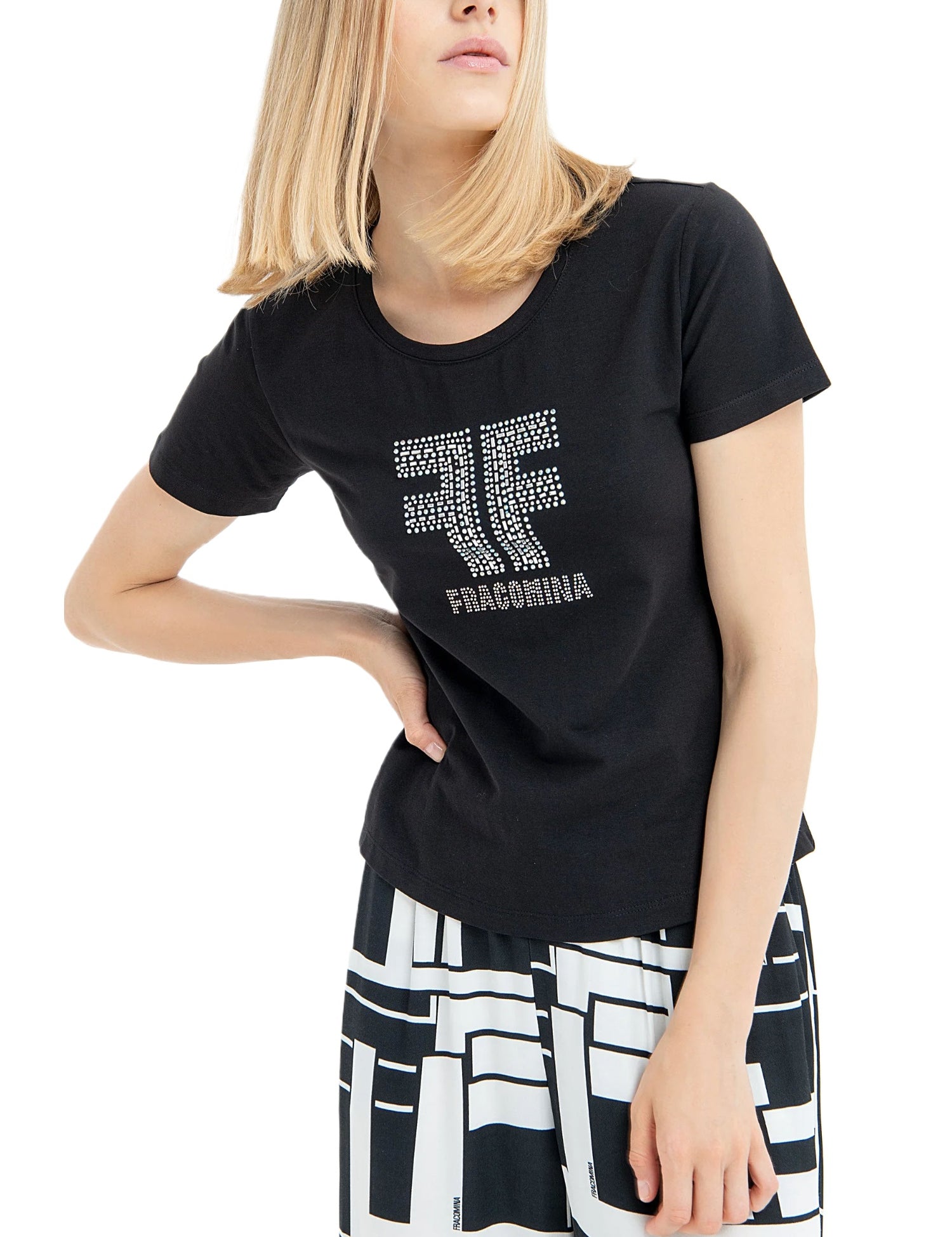 T-shirt Nero Fracomina