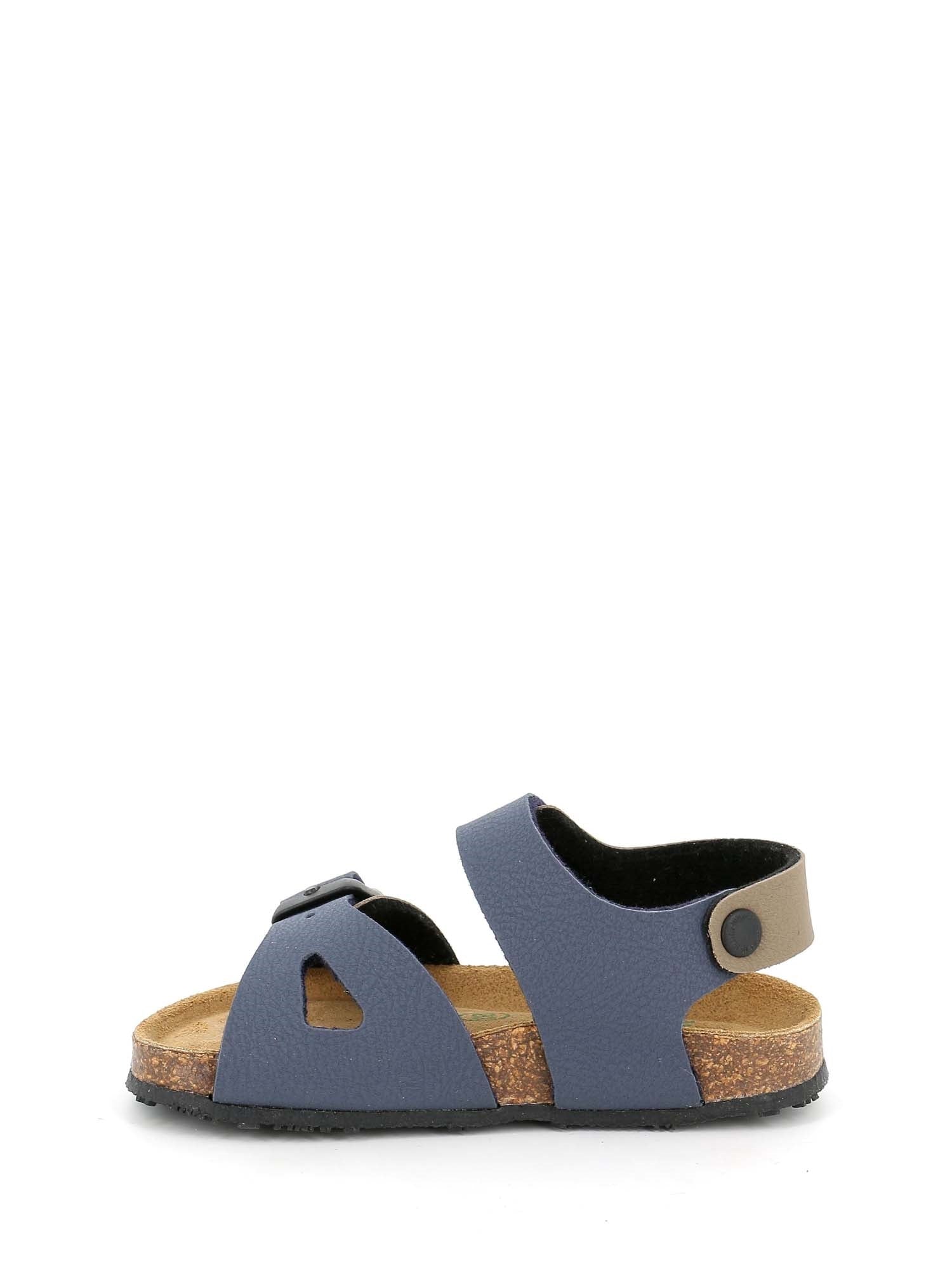 Sandali con strappi Blu Grunland Junior