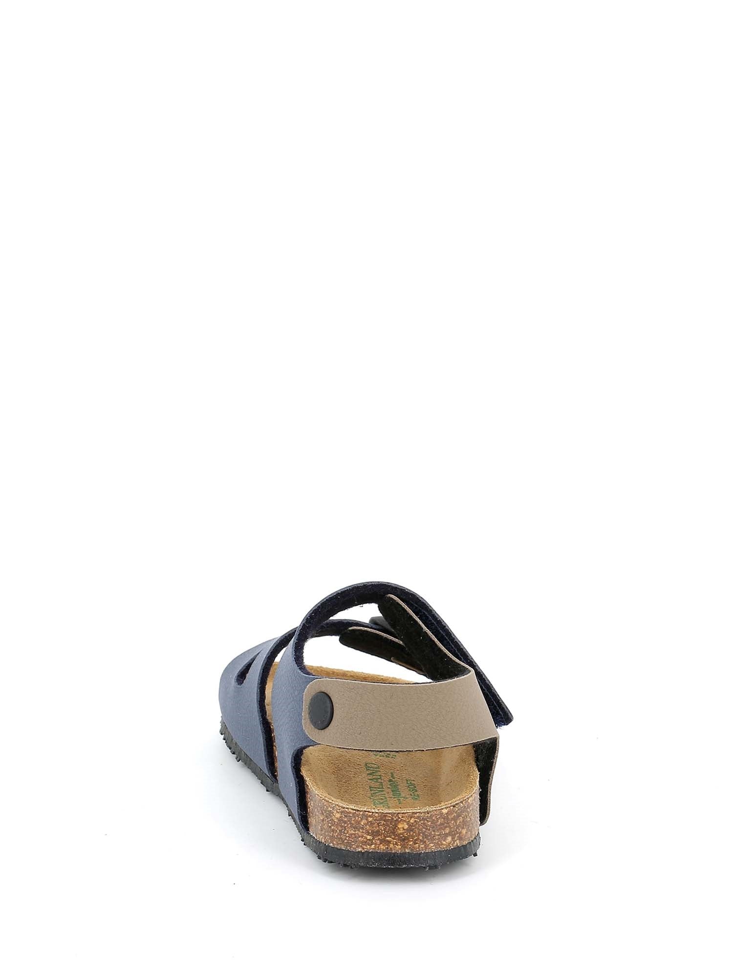 Sandali con strappi Blu Grunland Junior