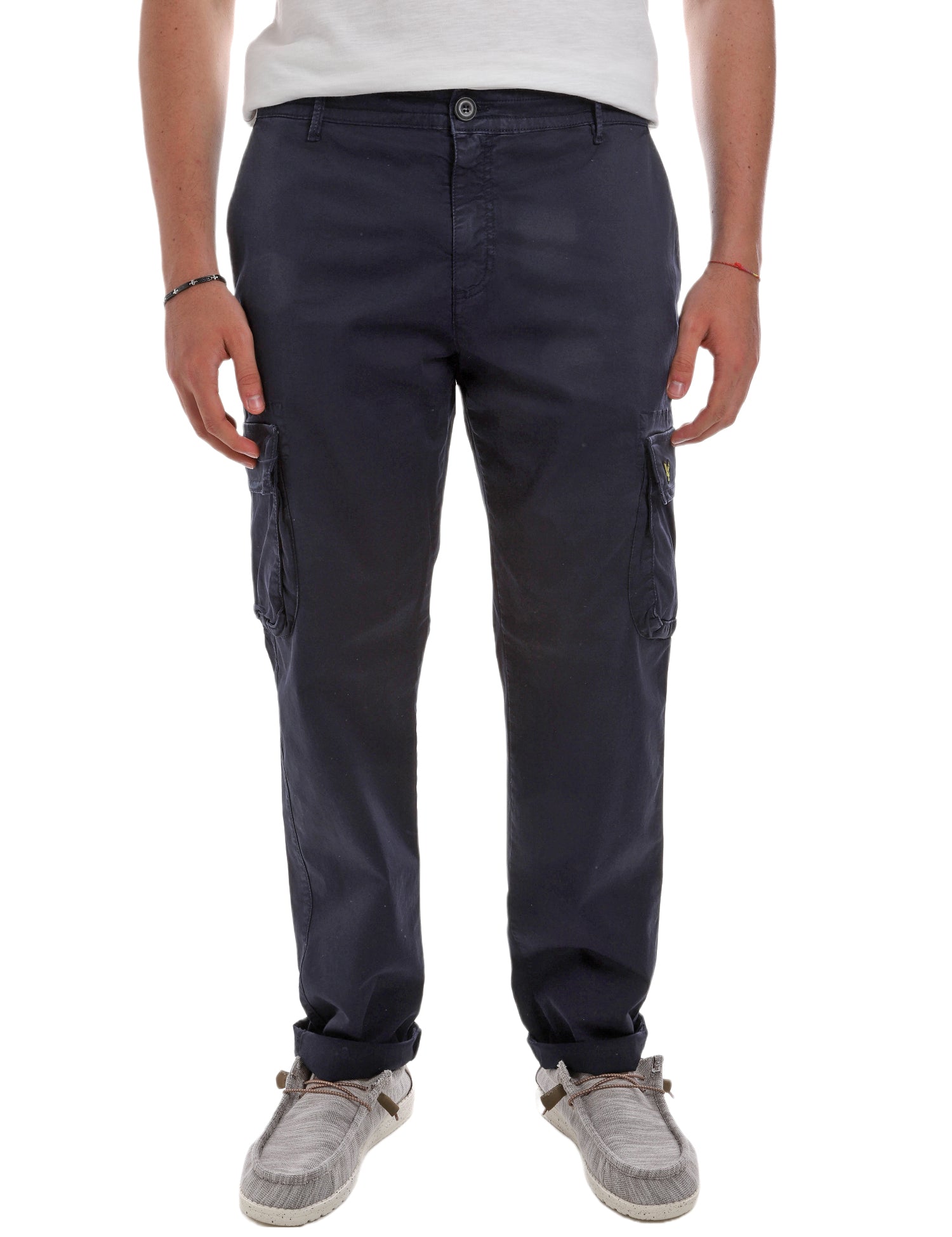 Pantaloni Blu Lyle & Scott