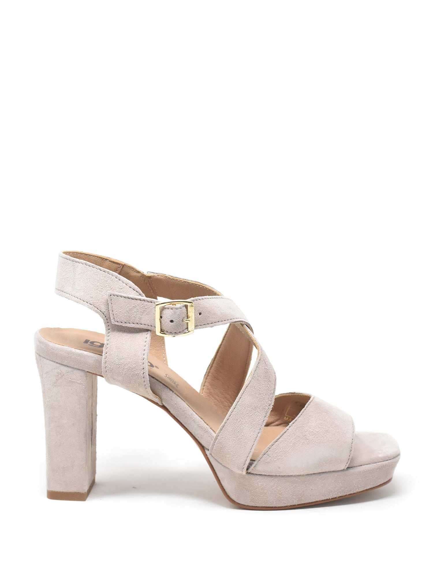 Sandali tacco Tortora Igi&co