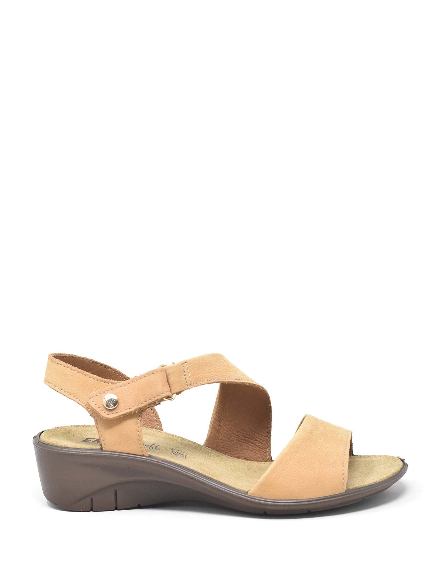 Sandali con strappi Cammello Enval