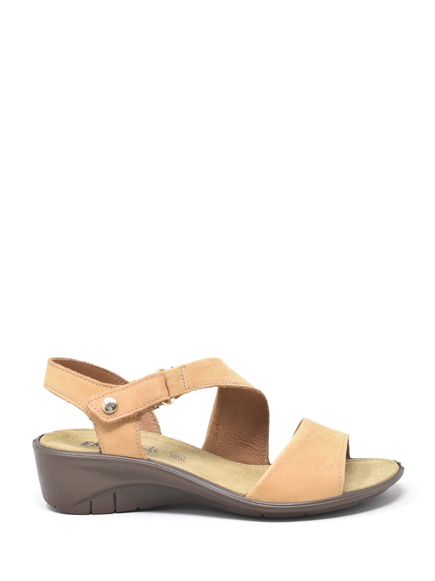 Sandali con strappi Cammello Enval