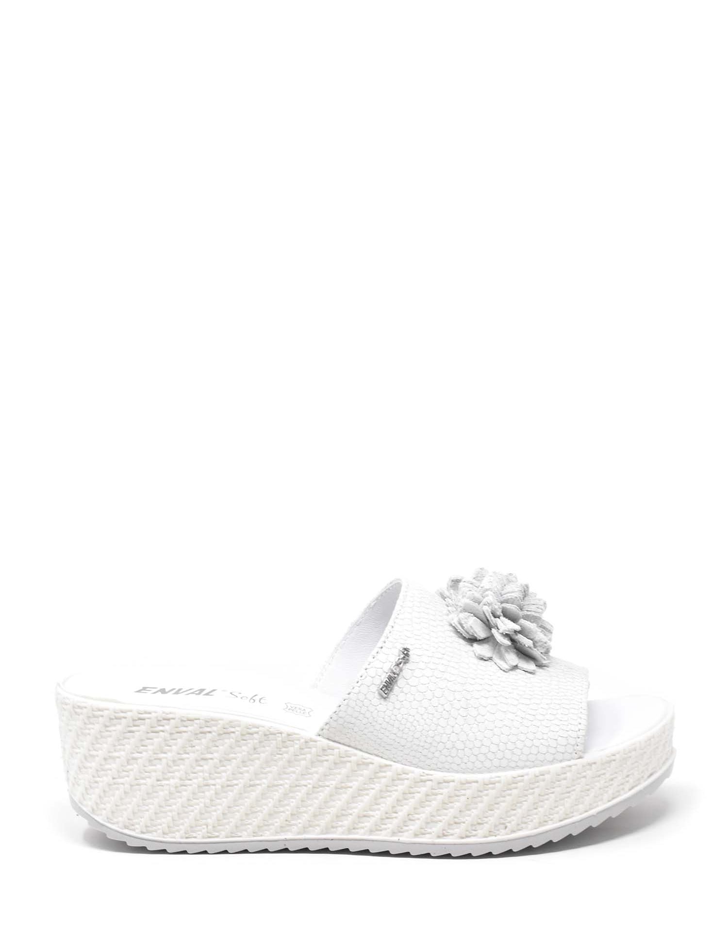 Sandali zeppa Bianco Enval