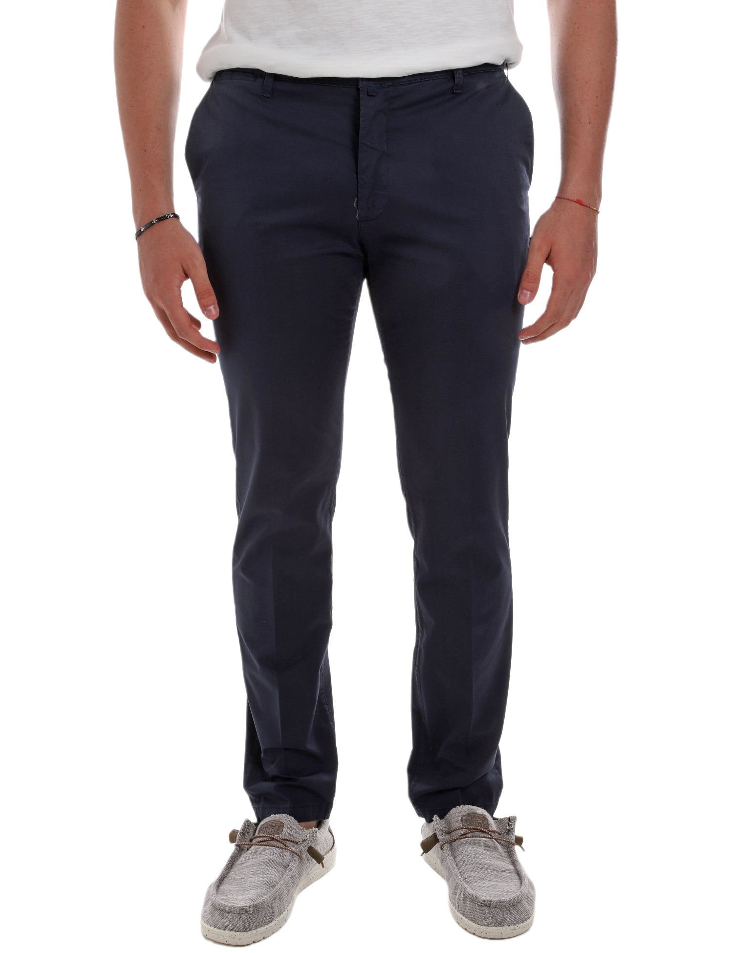 Pantaloni Blu Borgoni Milano