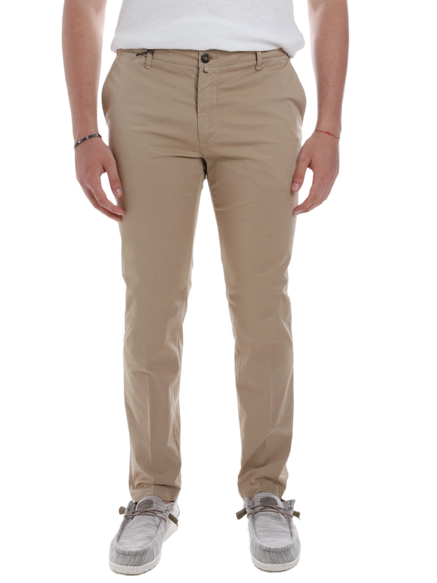 Pantaloni Beige Borgoni Milano