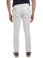 Pantaloni Bianco Borgoni Milano