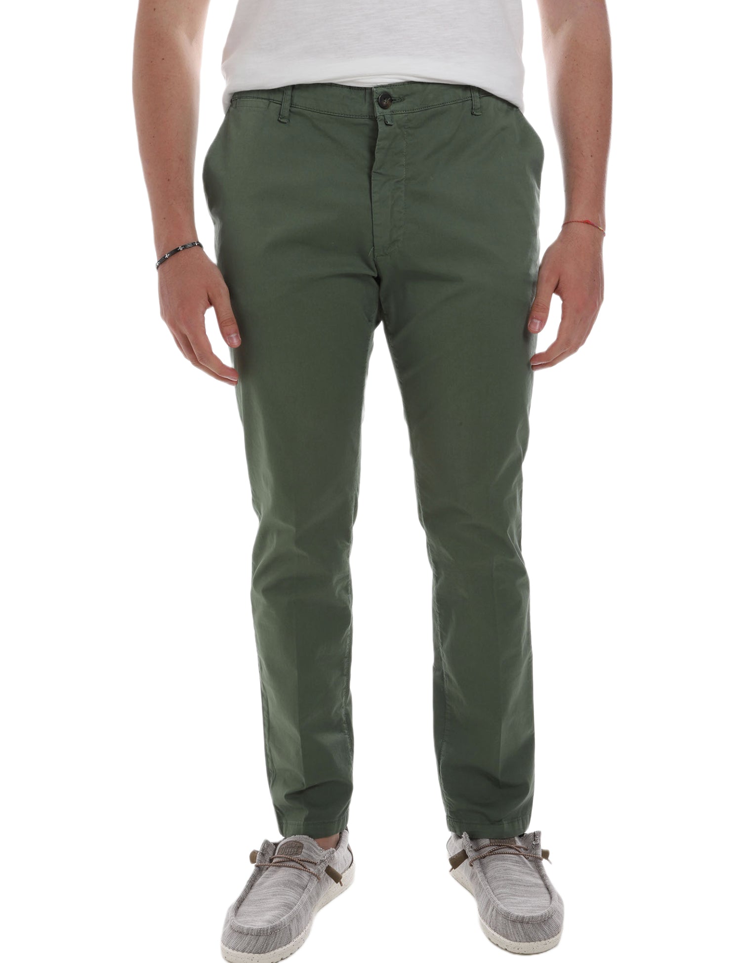 Pantaloni Verde Borgoni Milano