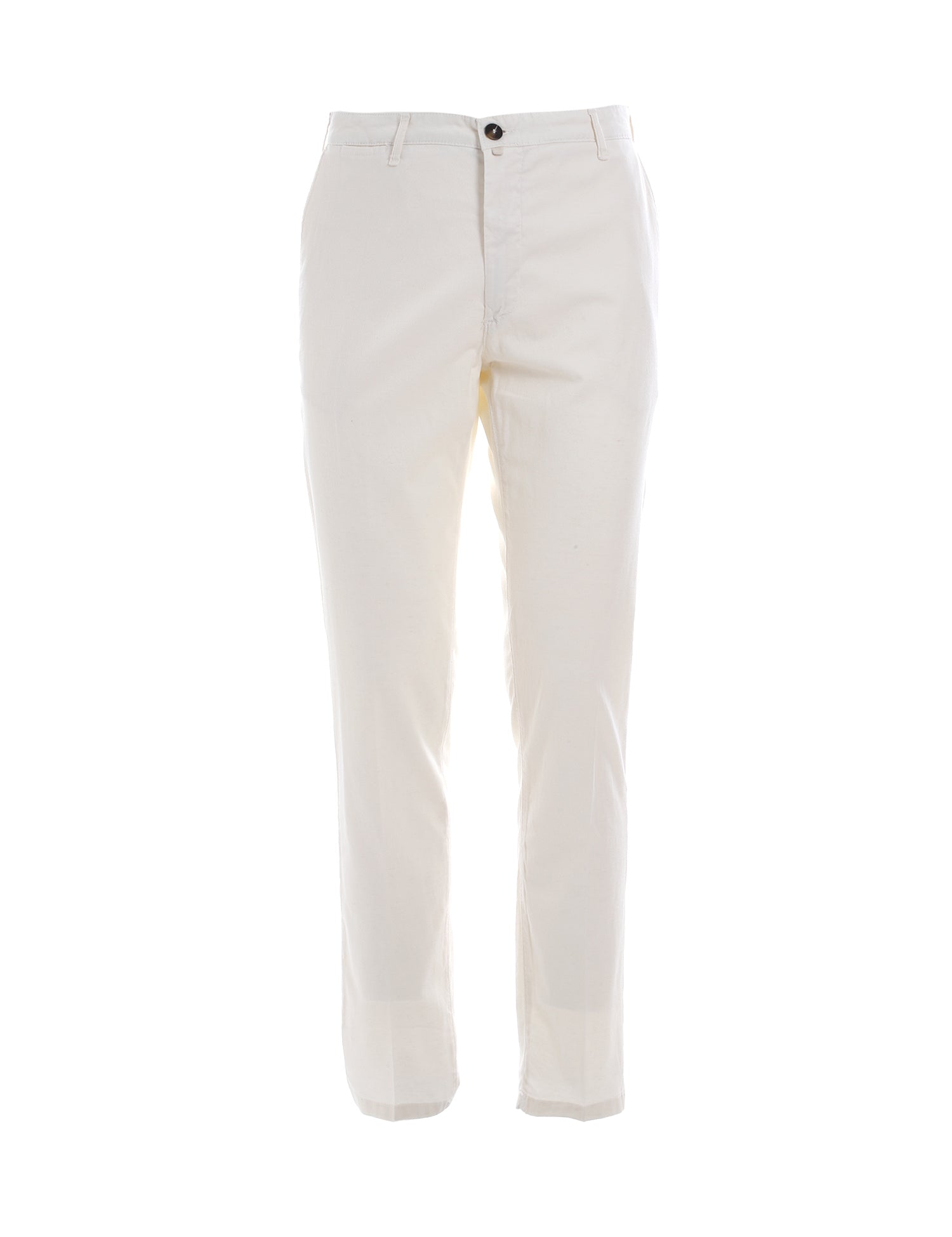 Pantaloni Bianco Borgoni Milano