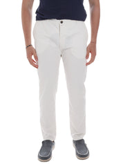 Pantaloni Bianco Borgoni Milano
