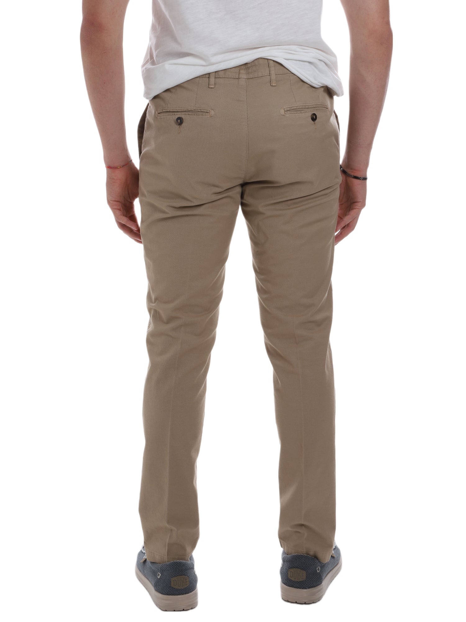 Pantaloni Beige Borgoni Milano