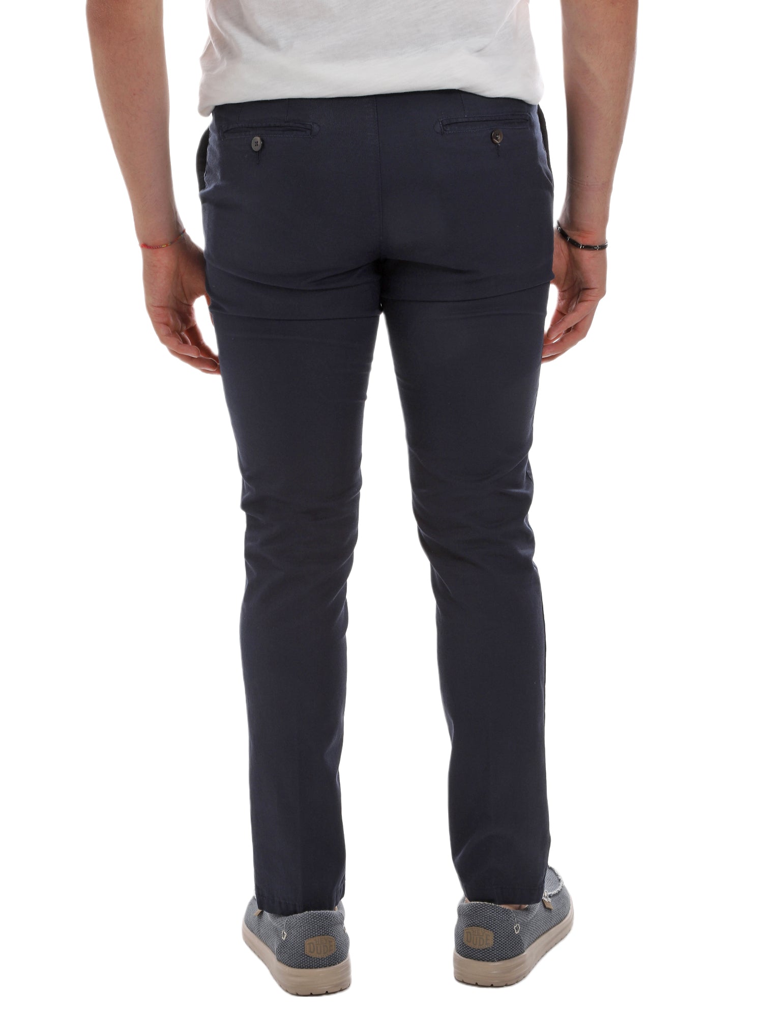 Pantaloni Blu Borgoni Milano