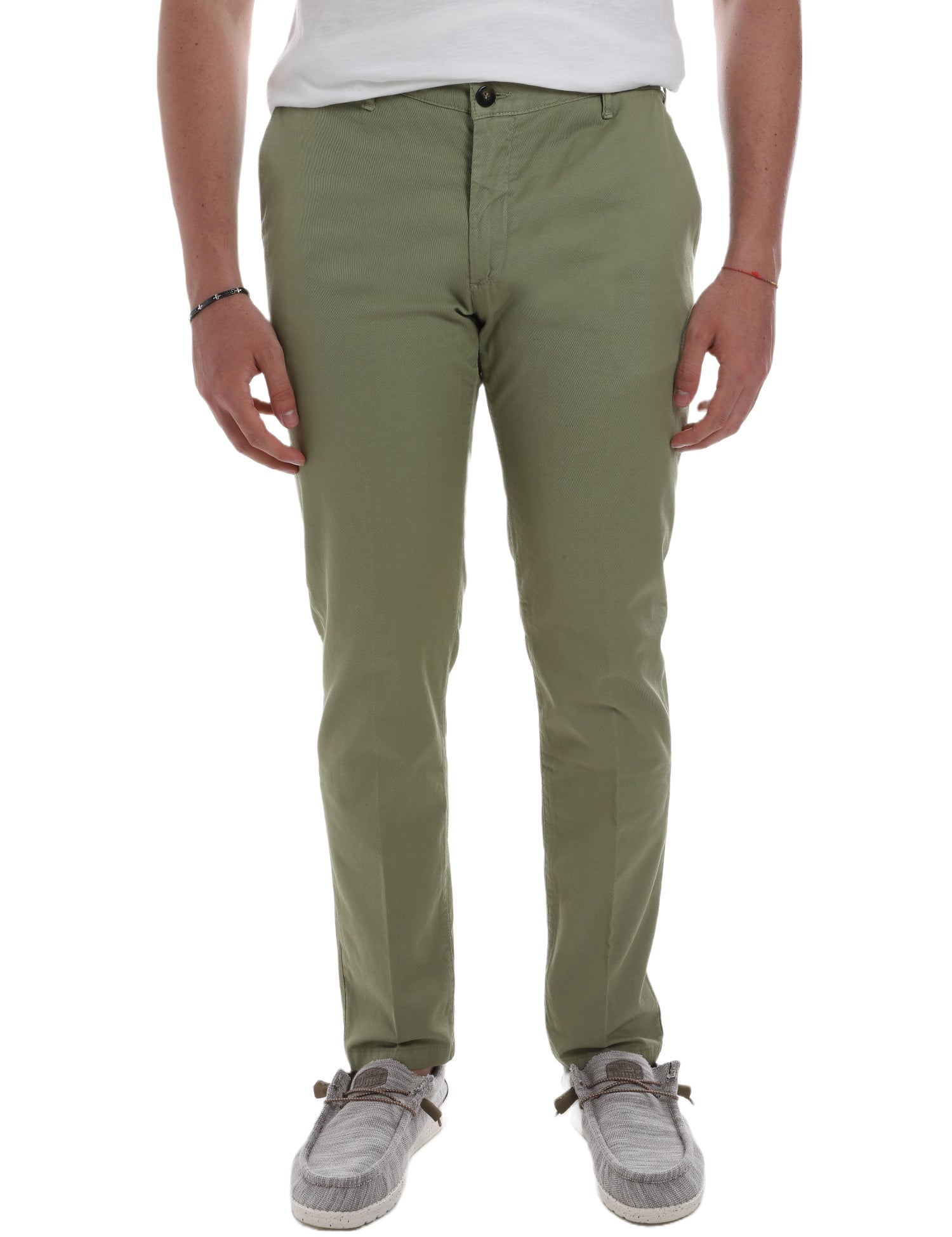 Pantaloni Verde Borgoni Milano