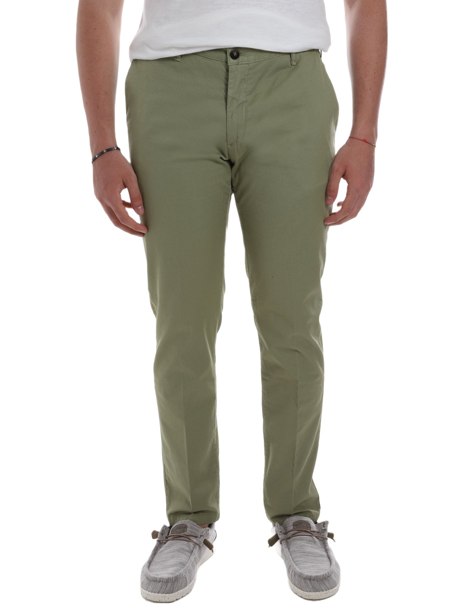 Pantaloni Verde Borgoni Milano
