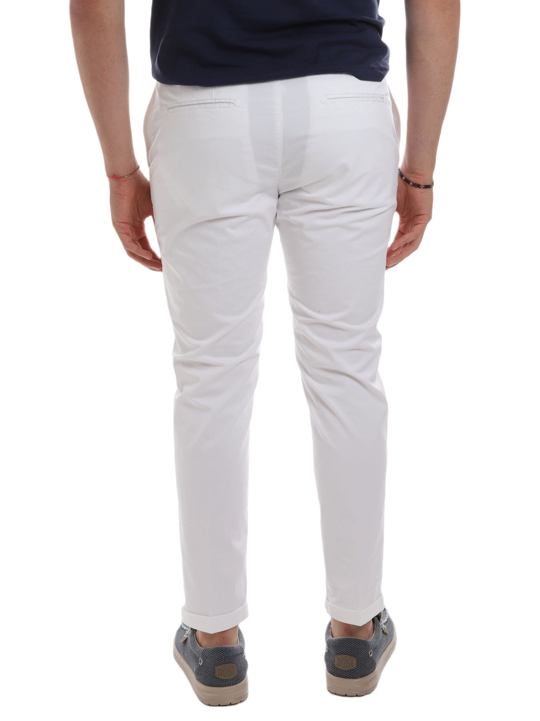 Pantaloni Bianco Borgoni Milano