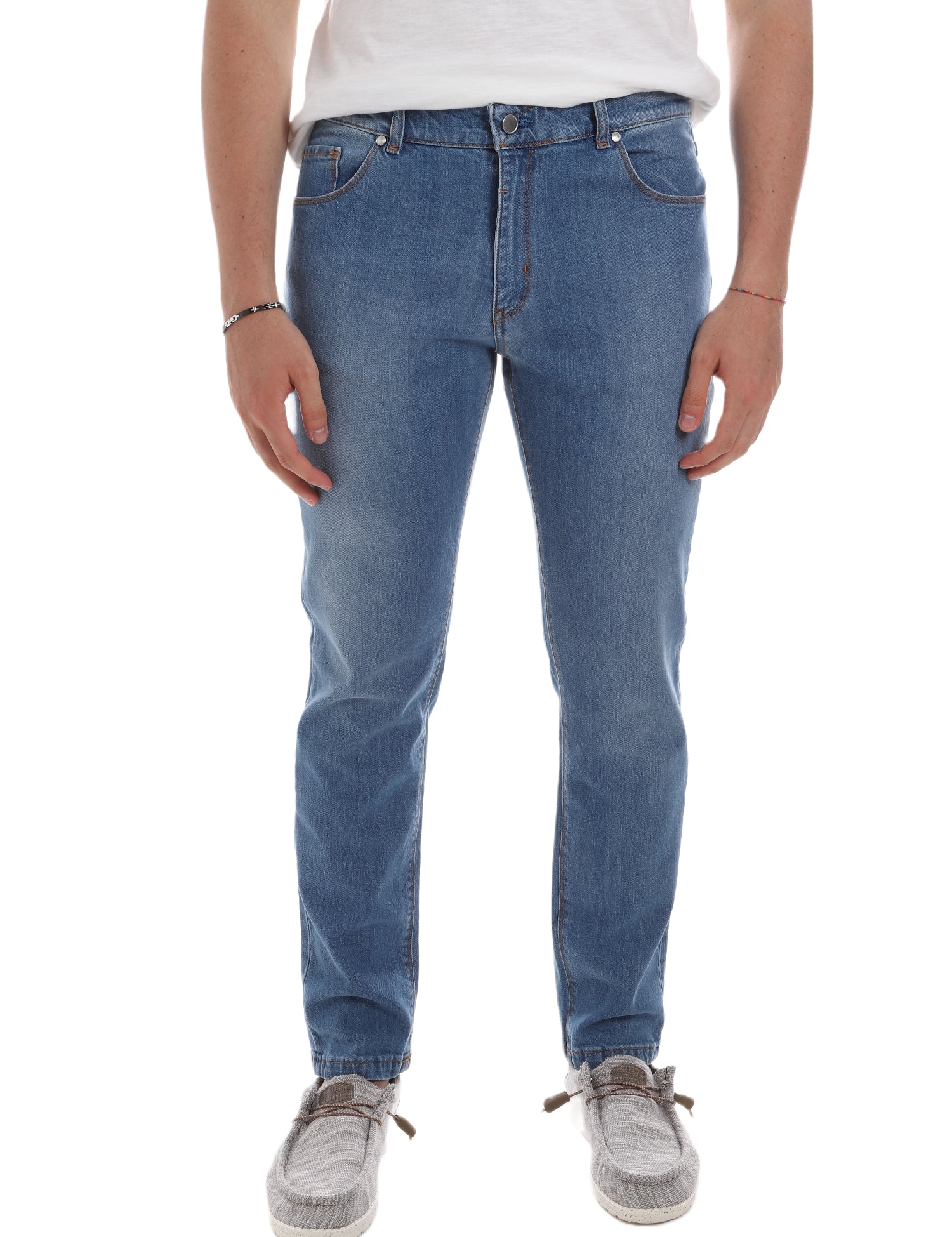 Jeans Blu Chiaro Borgoni Milano