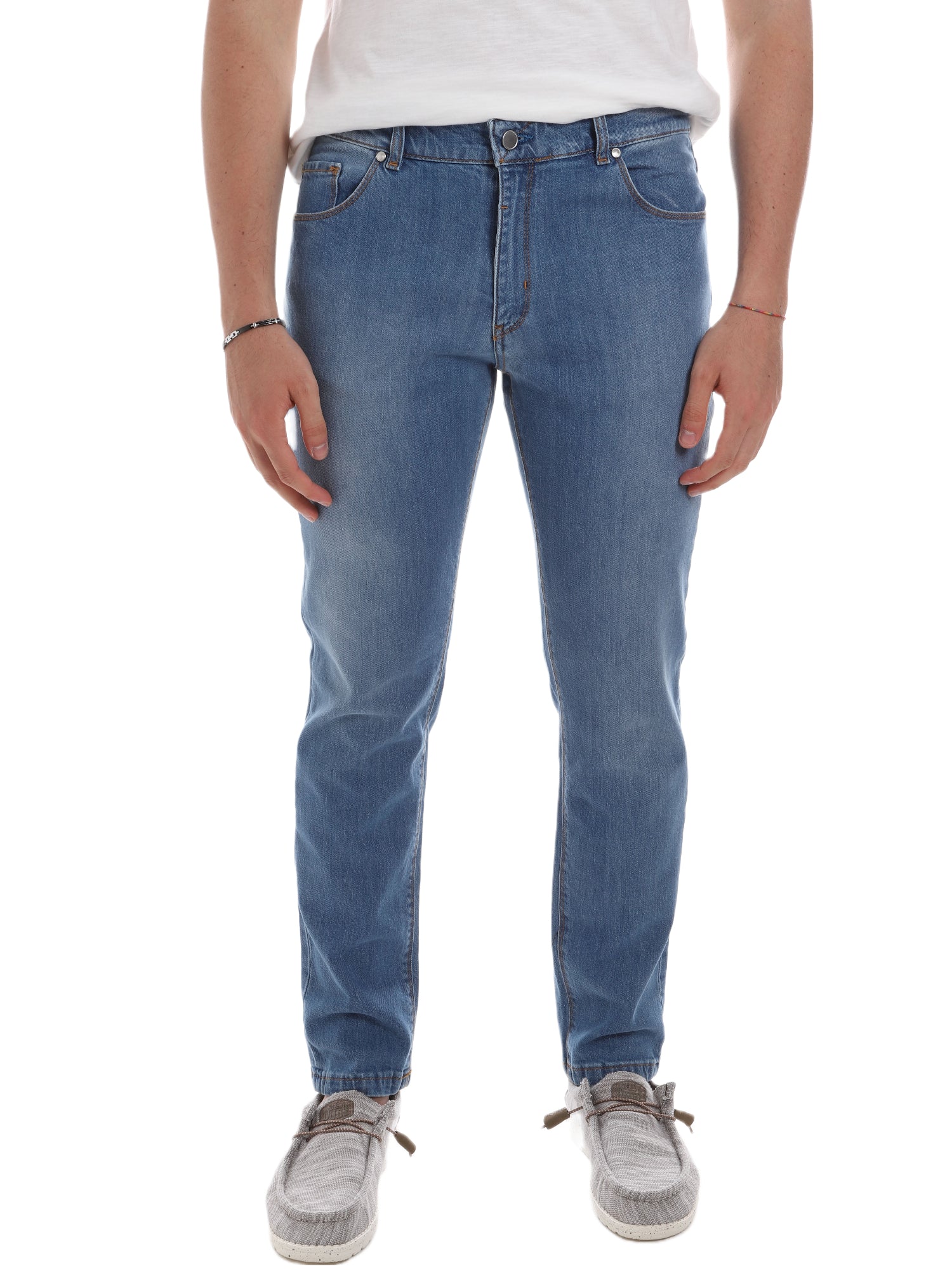 Jeans Blu Chiaro Borgoni Milano