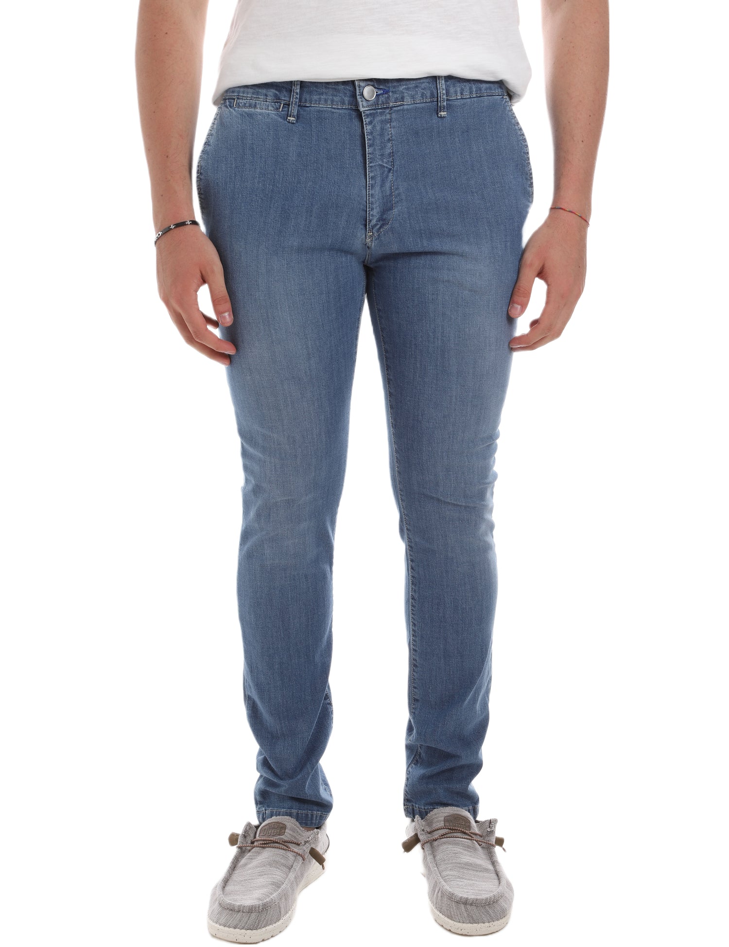 Jeans Blu Chiaro Borgoni Milano