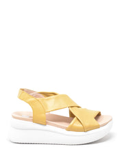 Sandali zeppa Giallo Callaghan