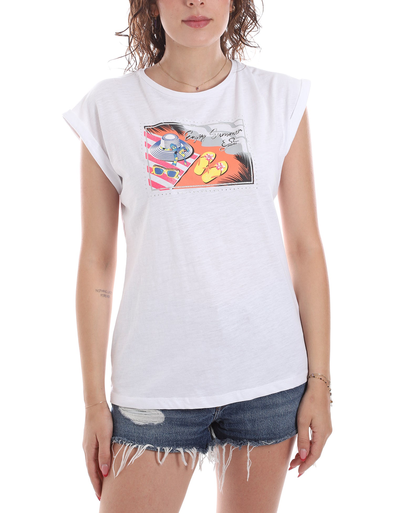 T-shirt Bianco Yes-zee