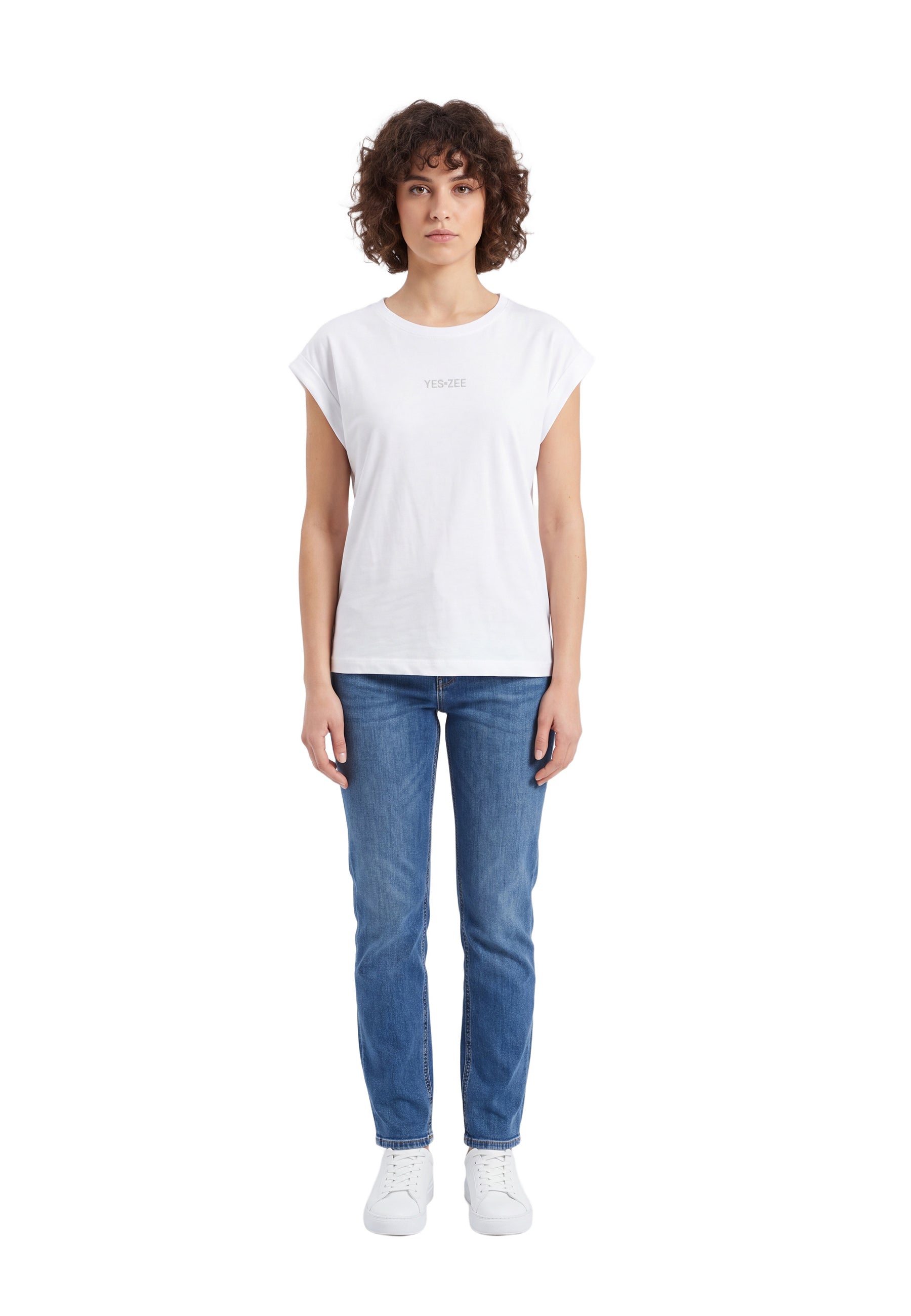 T-shirt Bianco Yes-zee