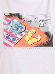 T-shirt Bianco Yes-zee