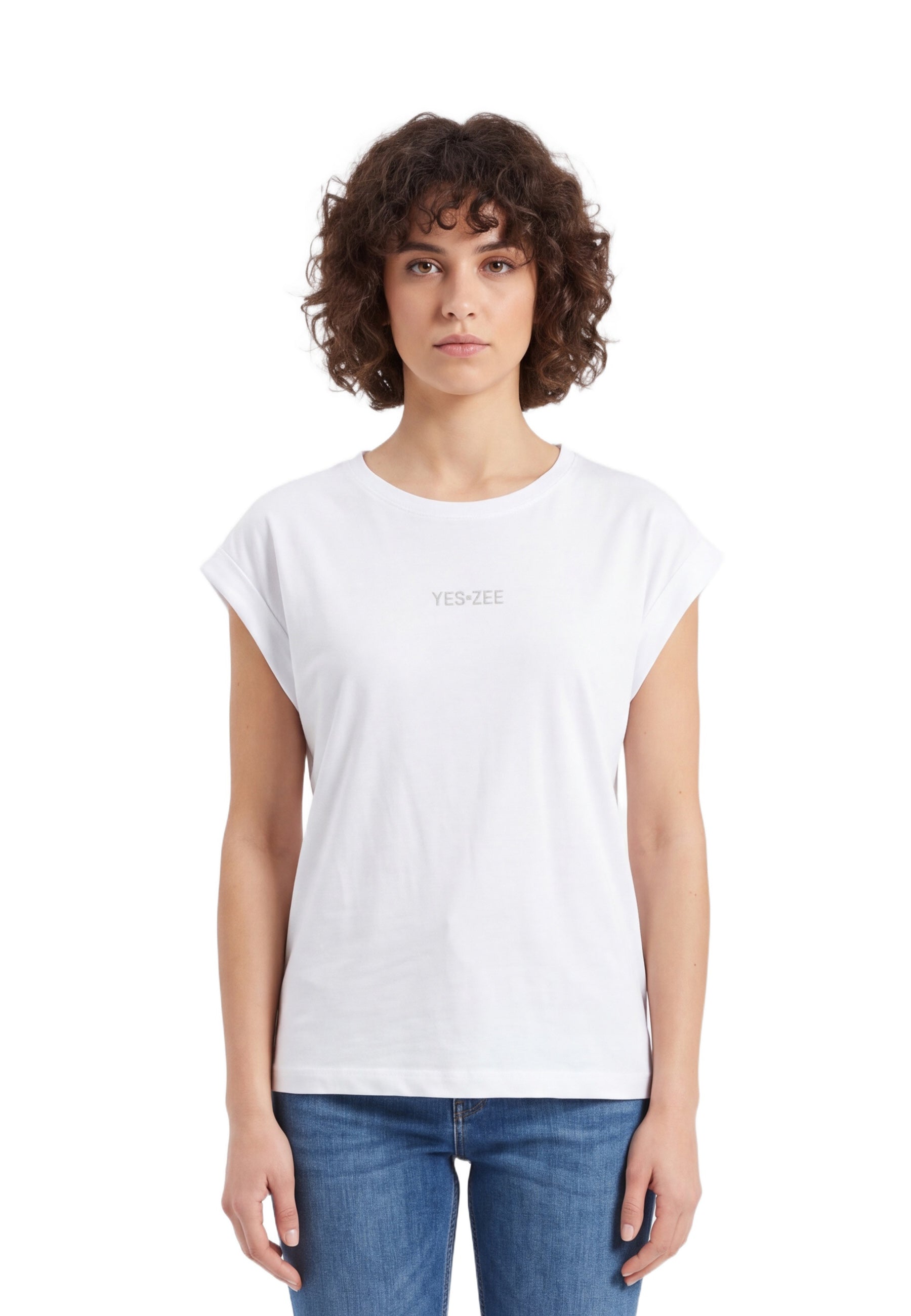 T-shirt Bianco Yes-zee