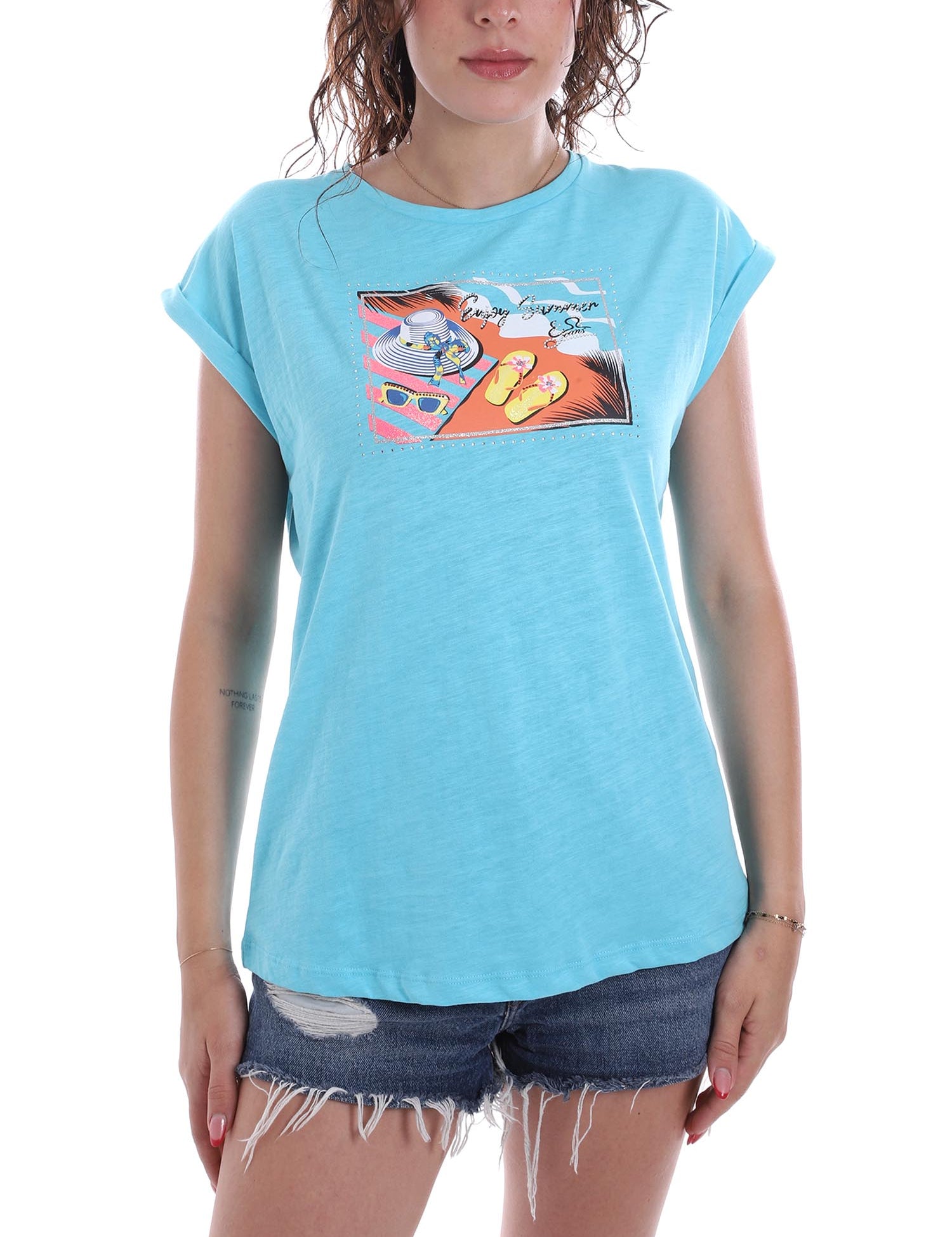 T-shirt Celeste Yes-zee