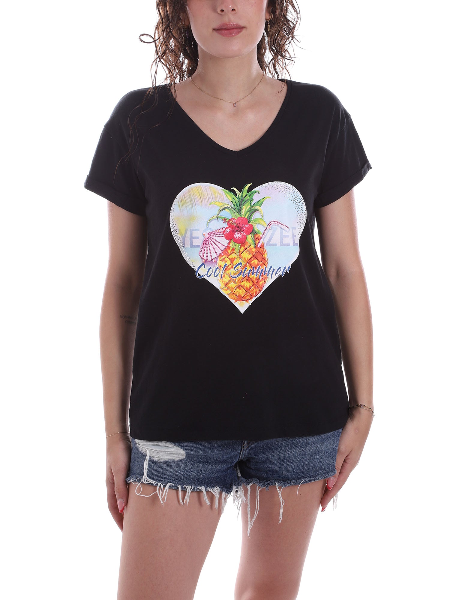 T-shirt Nero Yes-zee