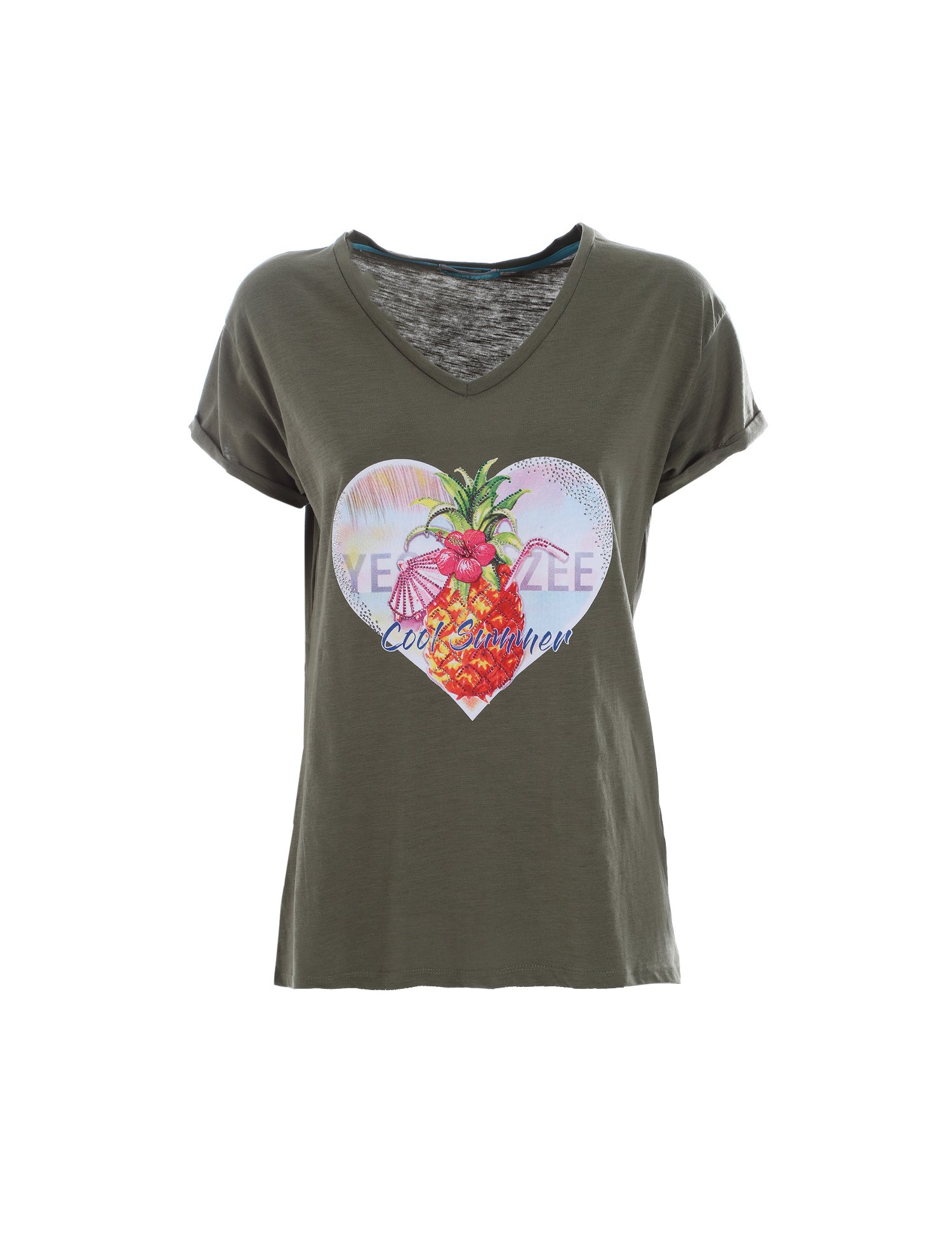 T-shirt Verde Yes-zee
