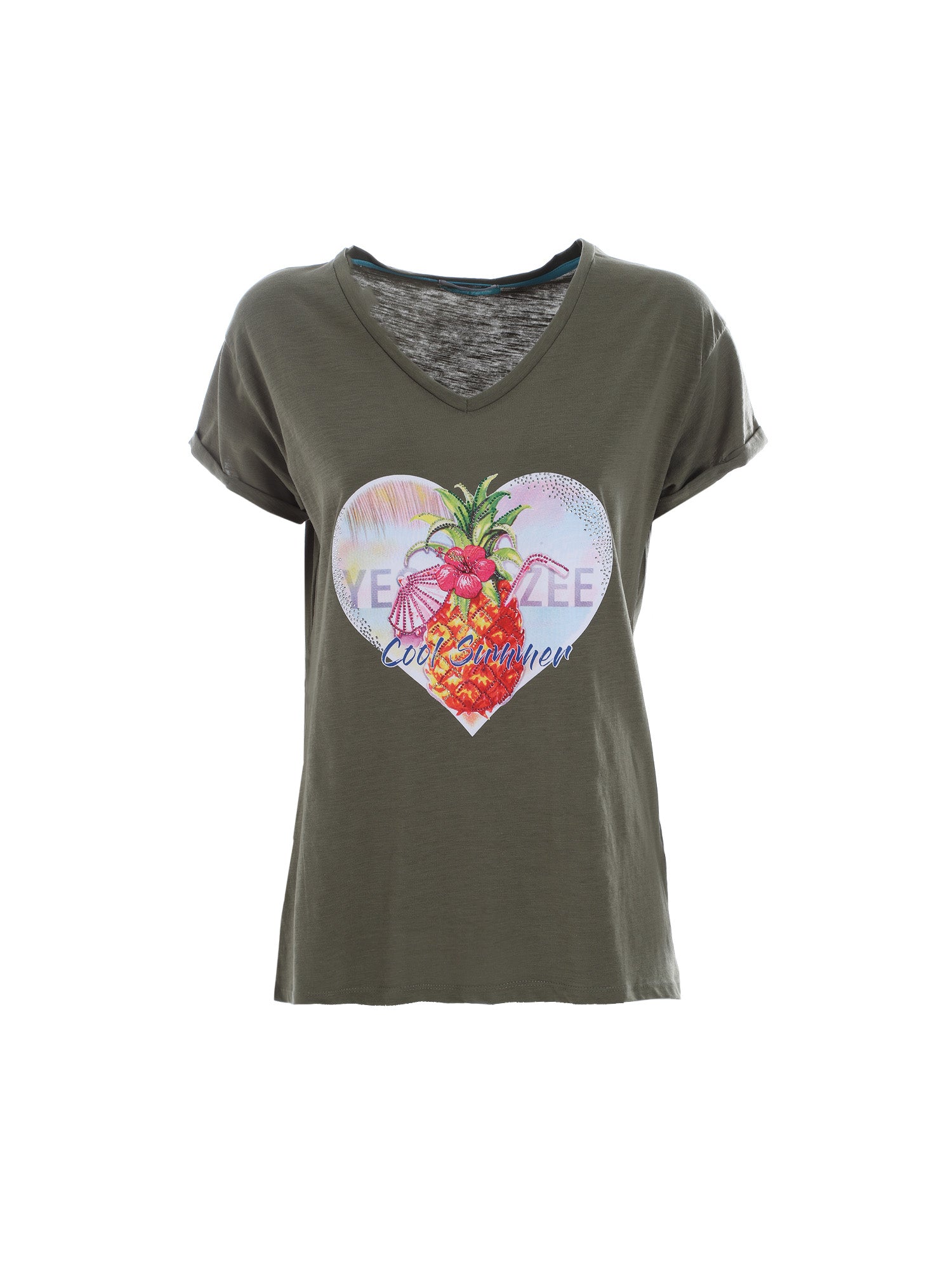 T-shirt Verde Yes-zee