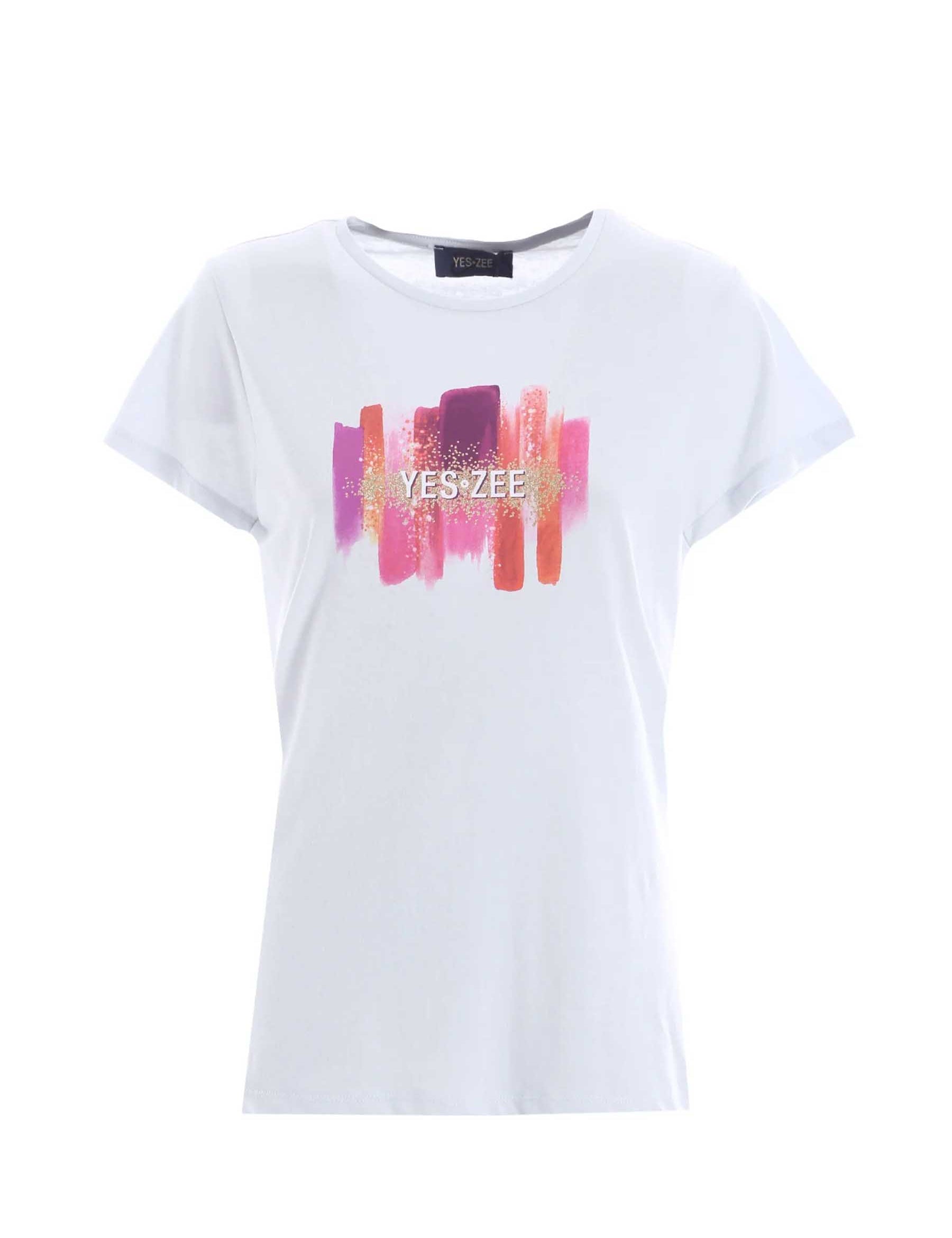 T-shirt Bianco Yes-zee