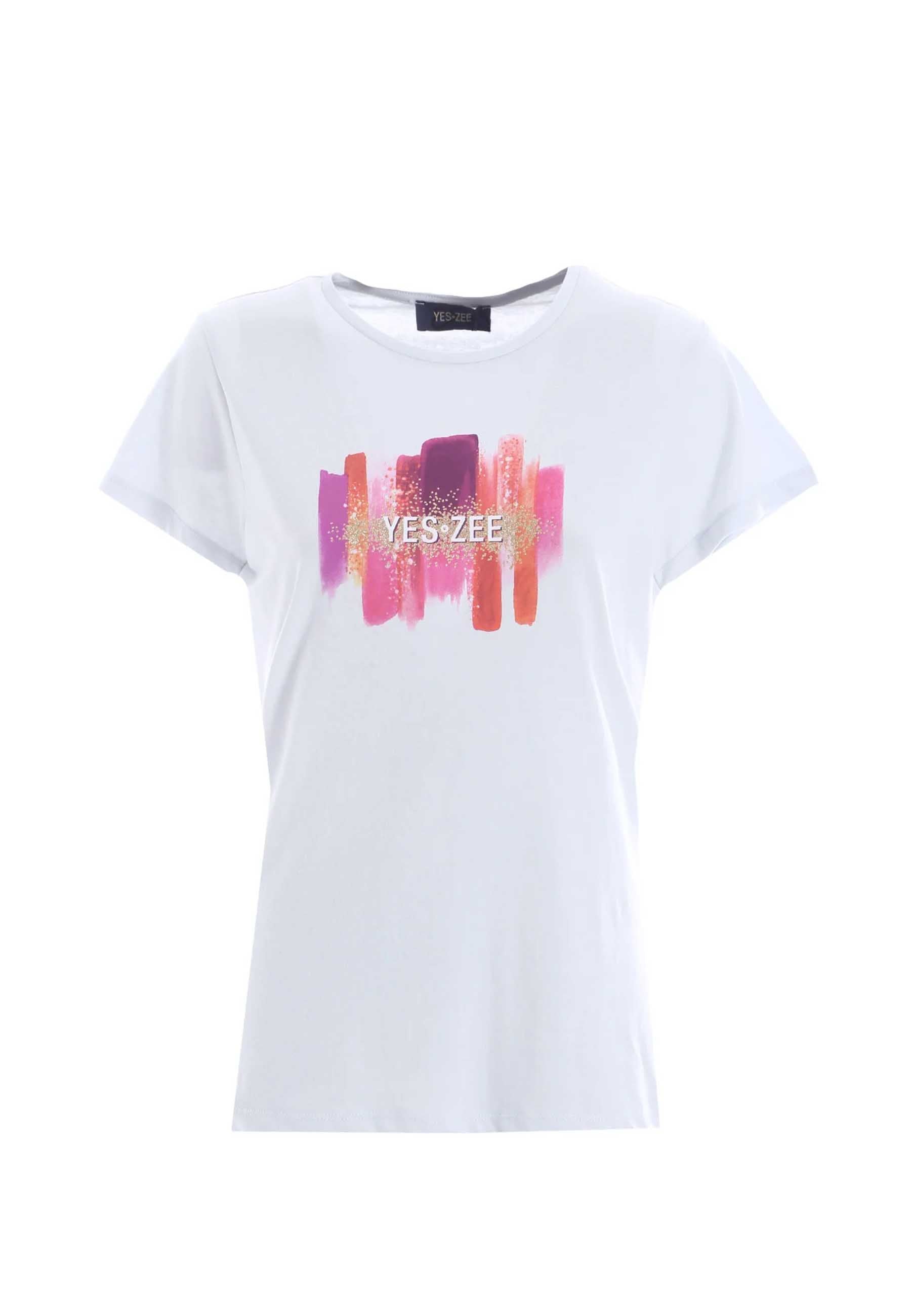 T-shirt Bianco Yes-zee