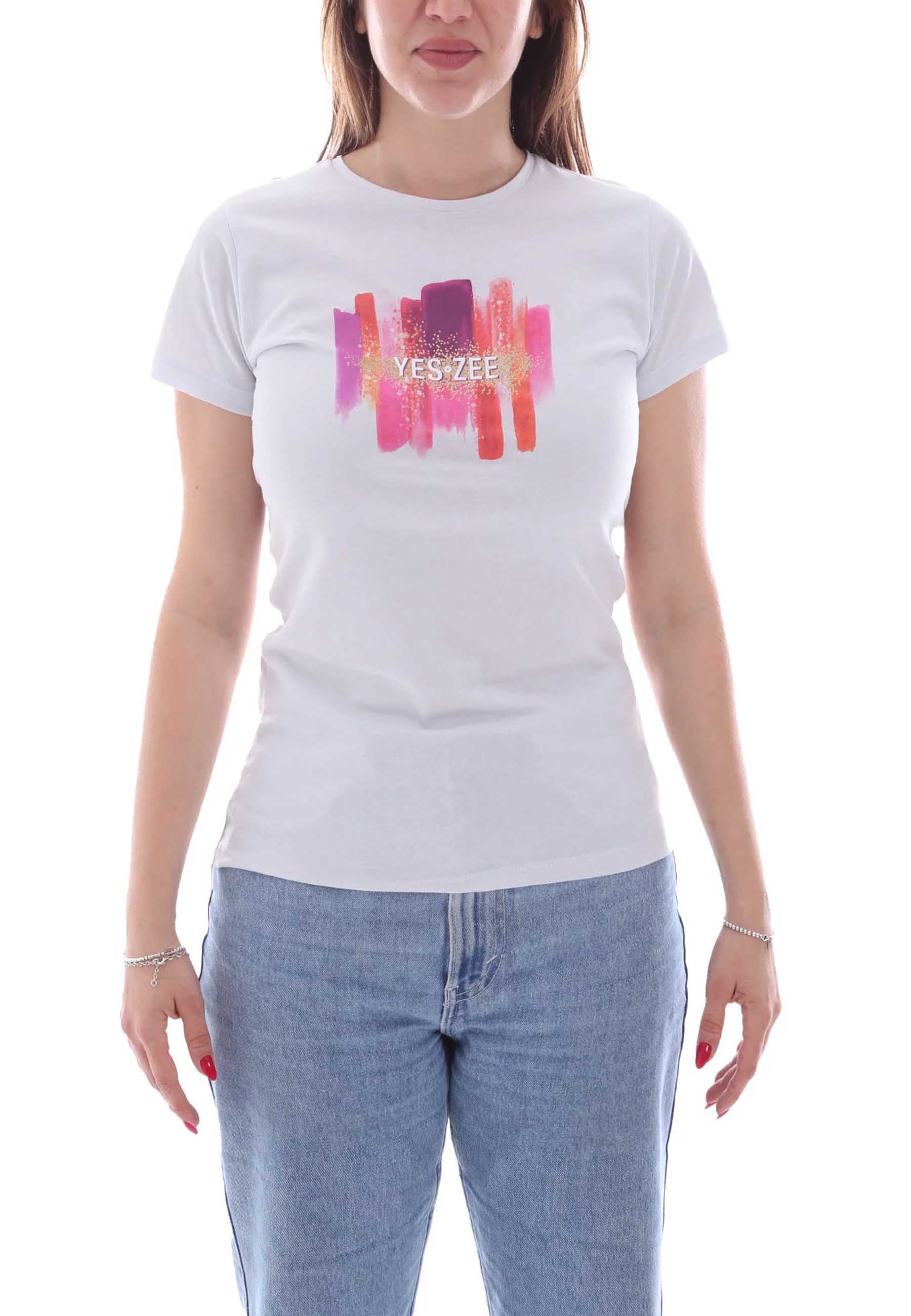 T-shirt Bianco Yes-zee
