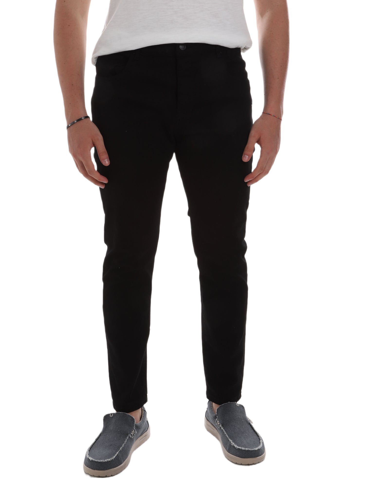 Pantaloni Nero Borgoni Milano