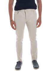 Pantaloni Beige Borgoni Milano