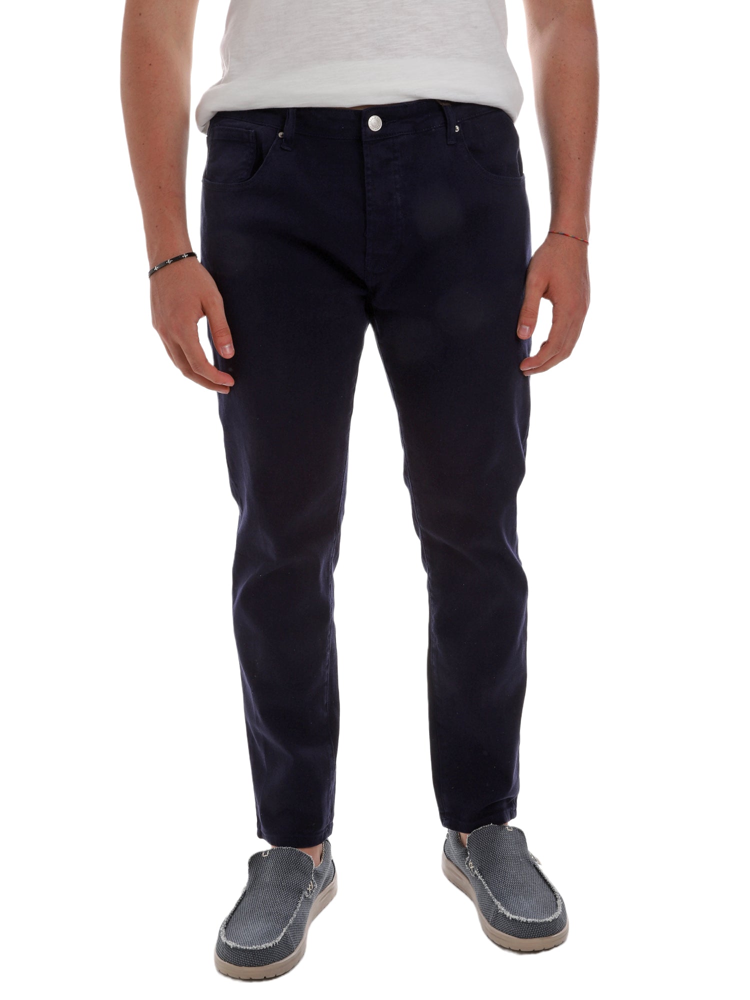 Pantaloni Blu Borgoni Milano