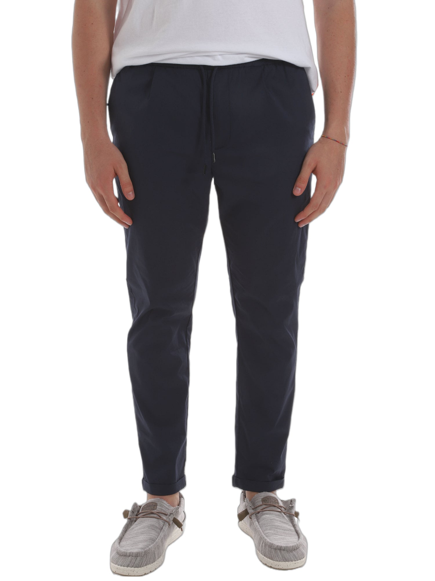 Pantaloni Blu Borgoni Milano
