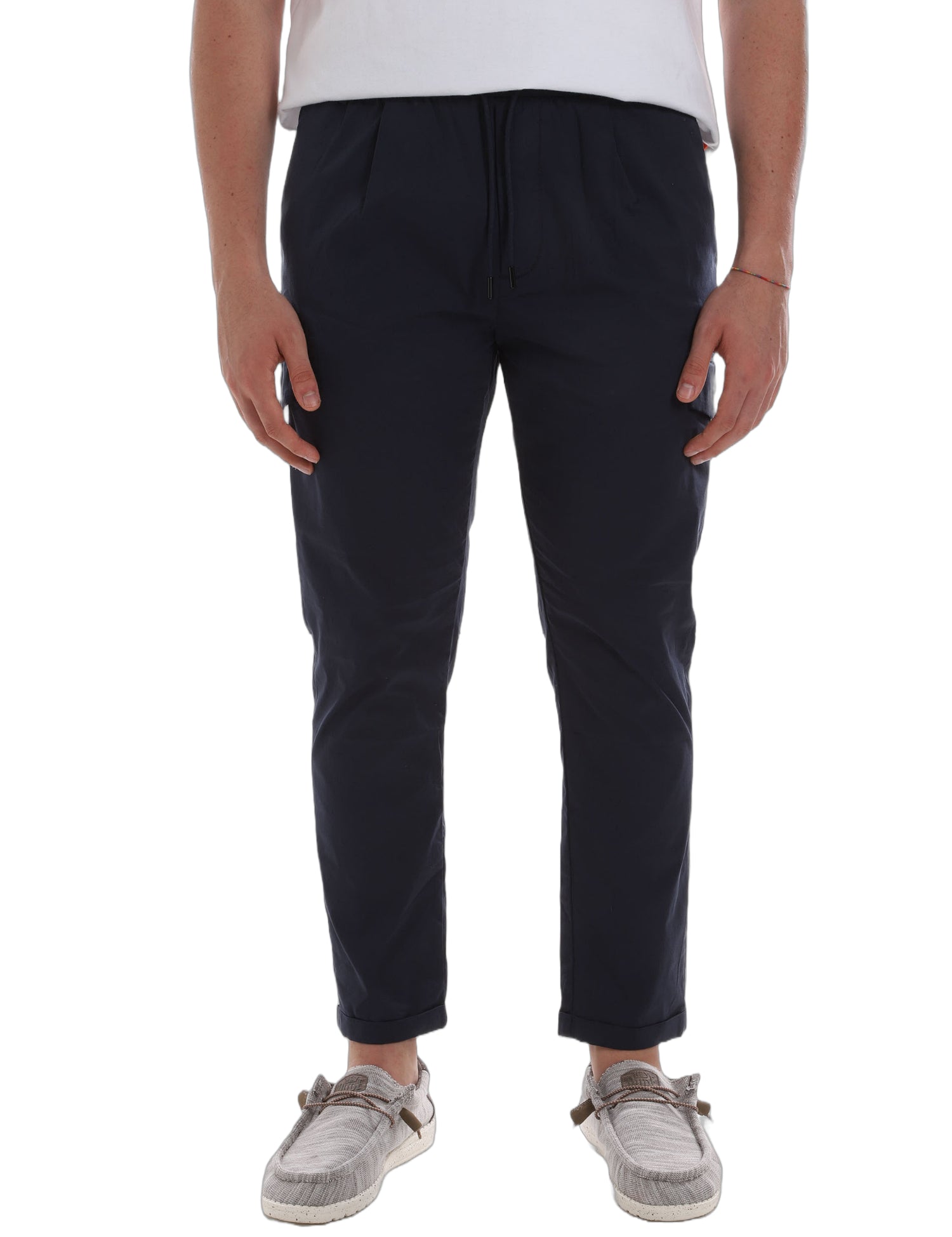 Pantaloni Blu Borgoni Milano