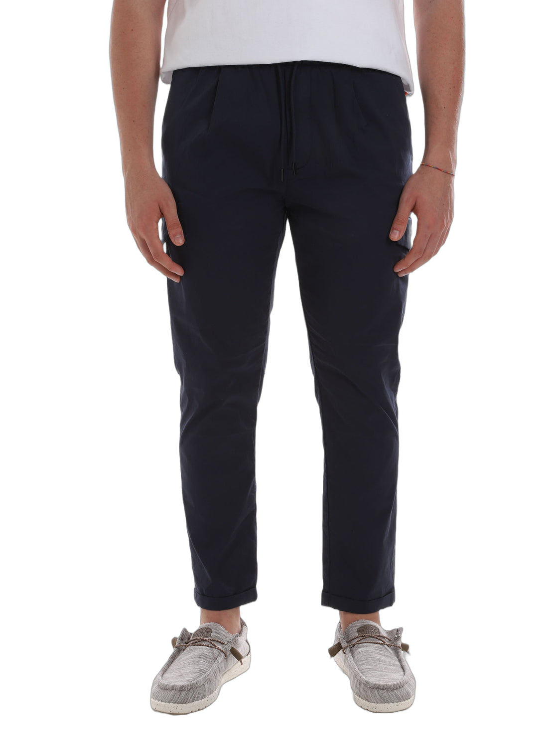 Pantaloni Blu Borgoni Milano