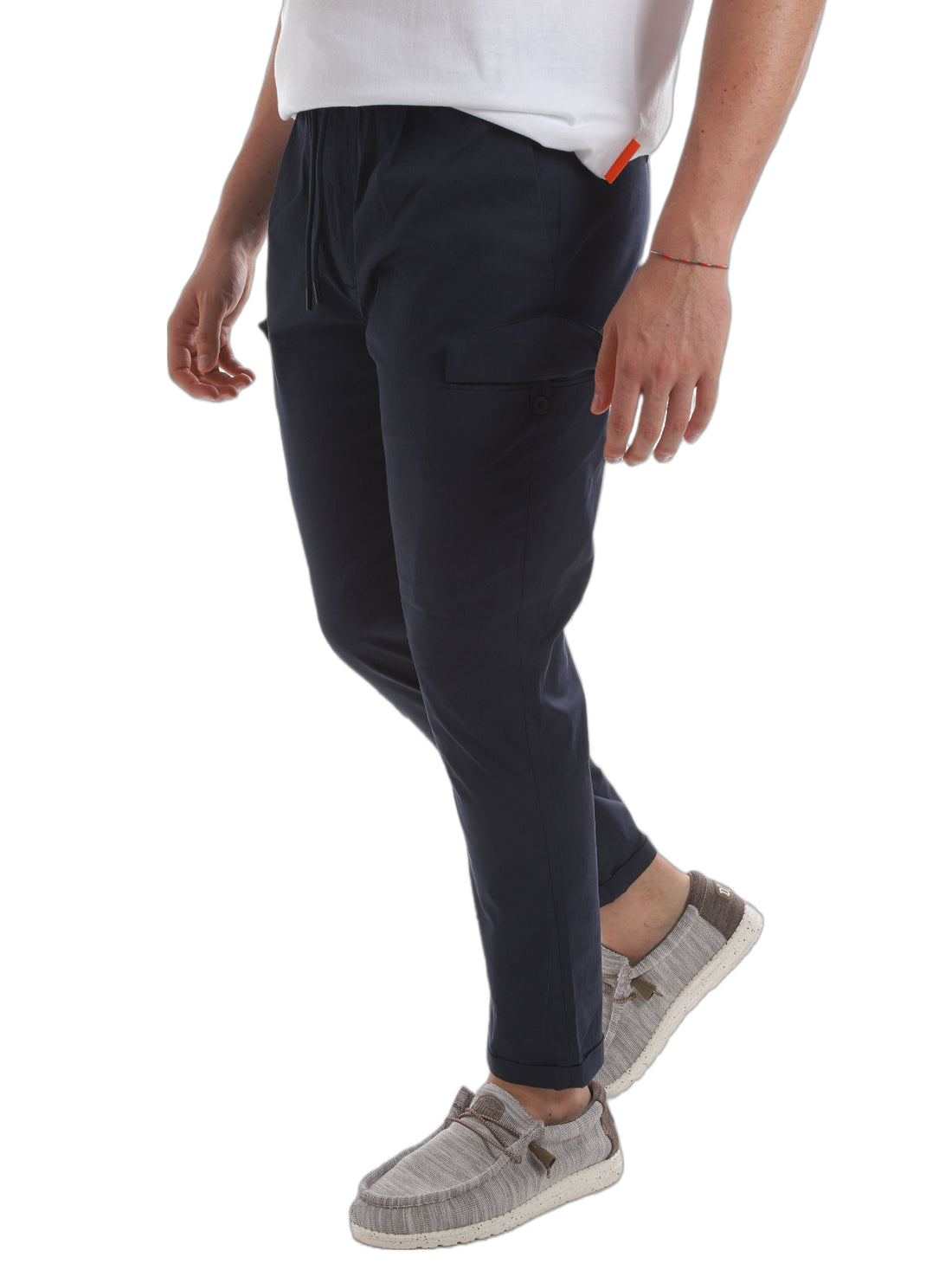 Pantaloni Blu Borgoni Milano